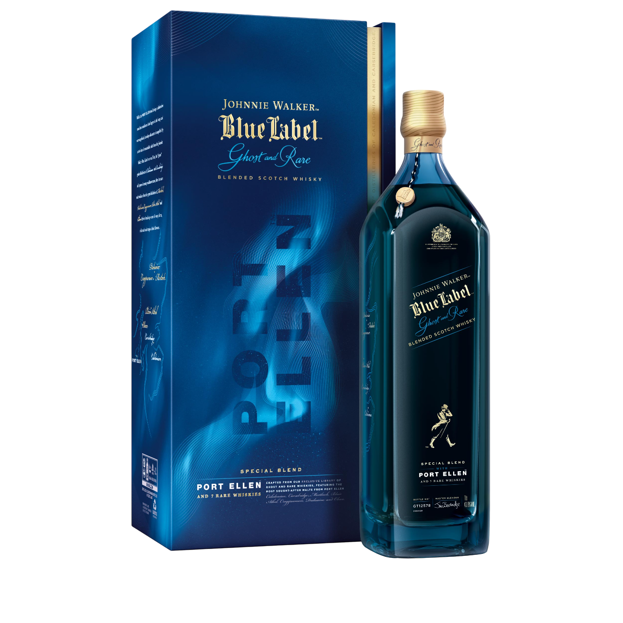 Johnnie Walker Blue Label Ghost and Rare Port Ellen