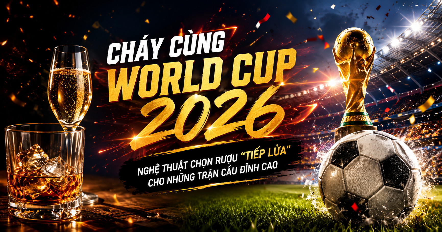 Cháy Cùng World Cup 2026: Nghệ Thuật Chọn Rượu "Tiếp Lửa" Cho Những Trận Cầu Đỉnh Cao