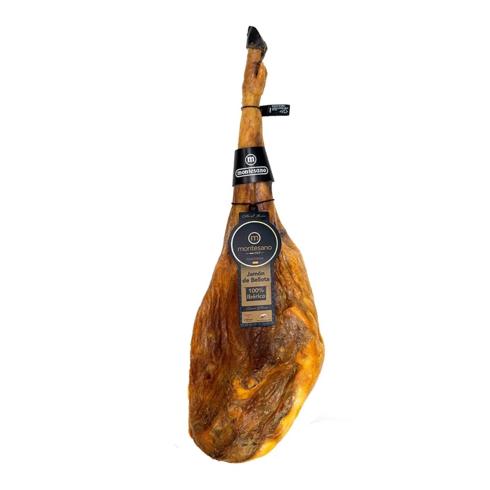 Montesano Iberico Bellota đùi sau có xương ủ muối trên 48 tháng