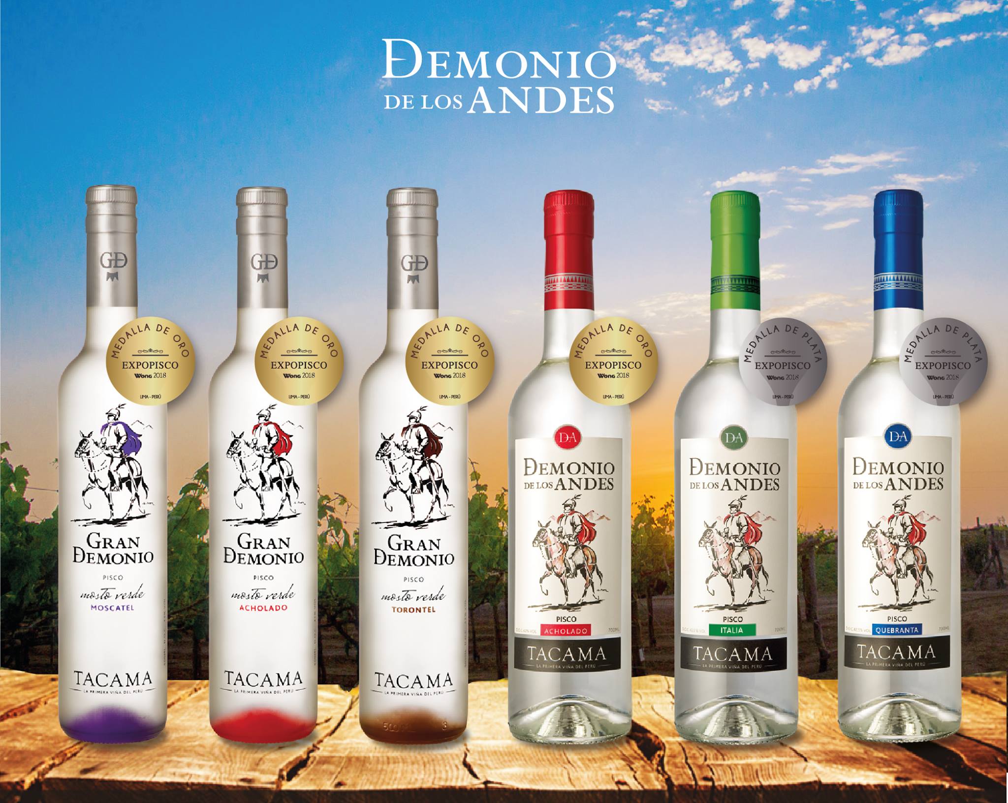 Pisco Demonio de los Andes Quebranta – Rượu Pisco Peru Từ Nho Quebranta Nguyên Chất